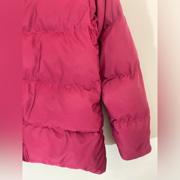 L.L. Bean Women's Goose Down Puffer Jacket Winter Coat Zip Red Size M Outerwear - Picture 8 of 13